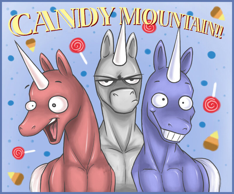 Candy Mountain unicorns