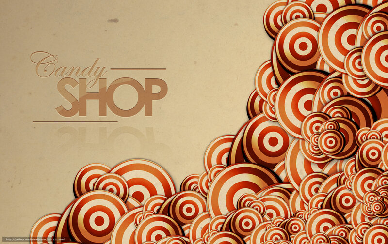 Candy shop design wallpaper