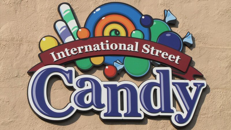 Candy Sign on Wall