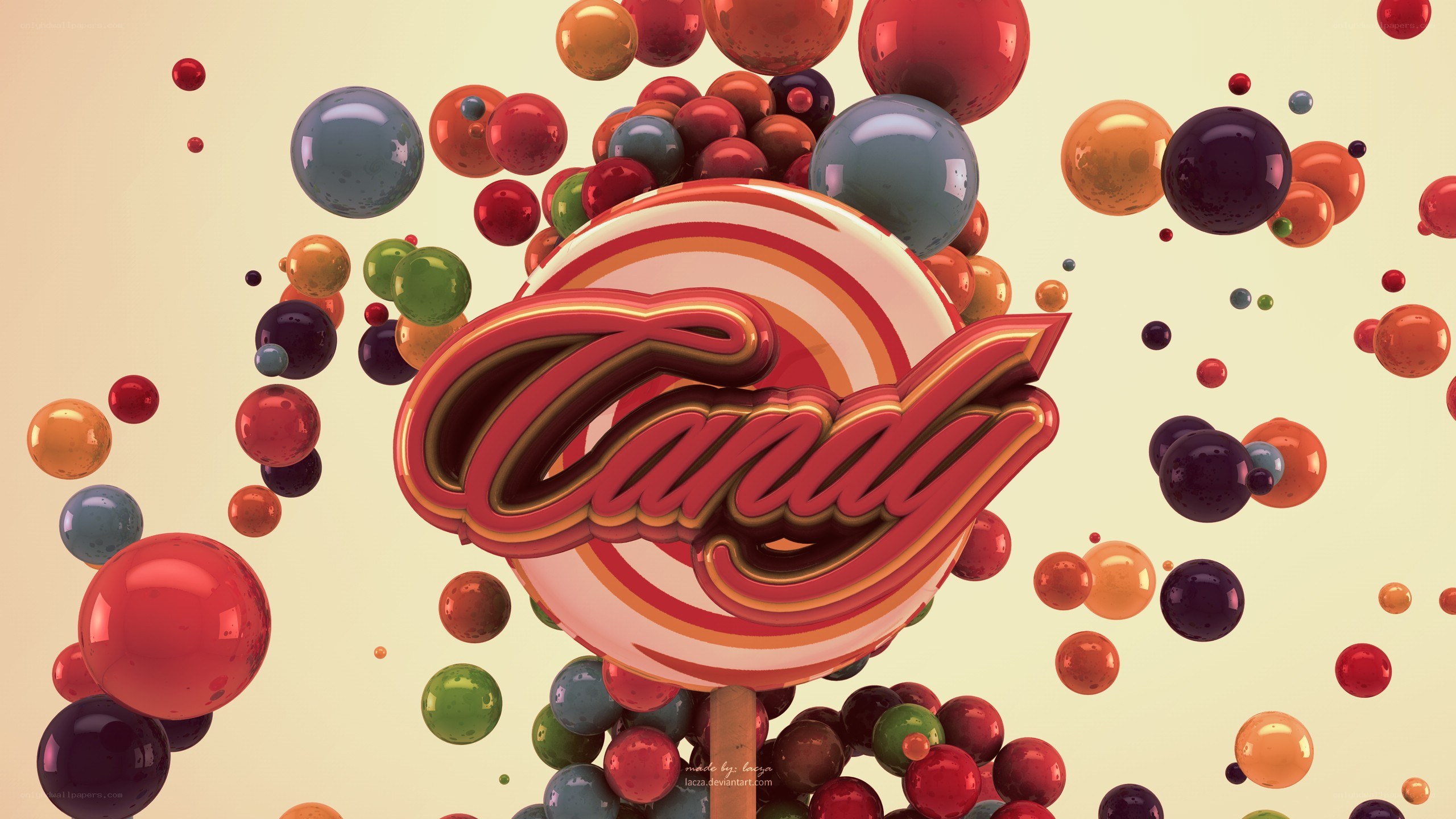 Candy-themed digital art