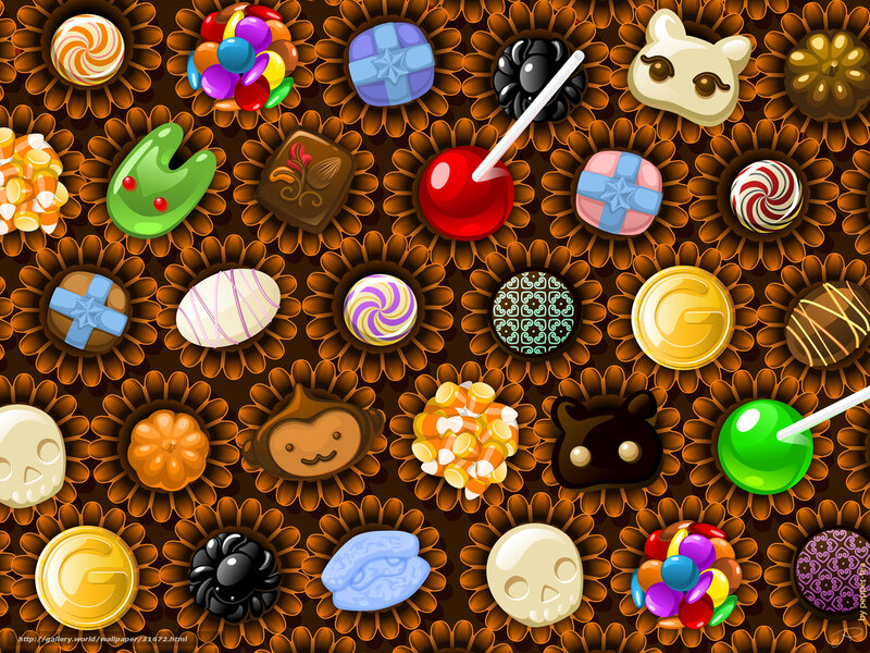 Candy-themed game board