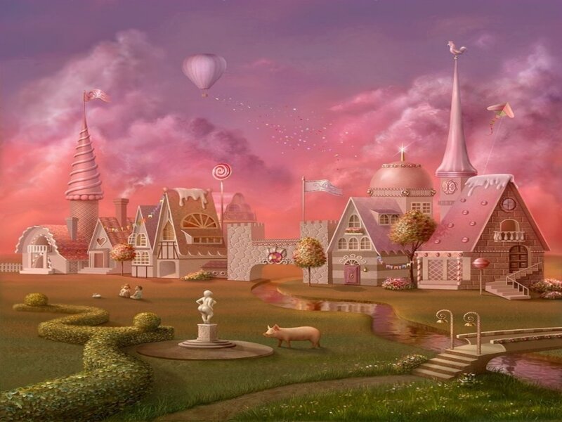 Candy-themed Village