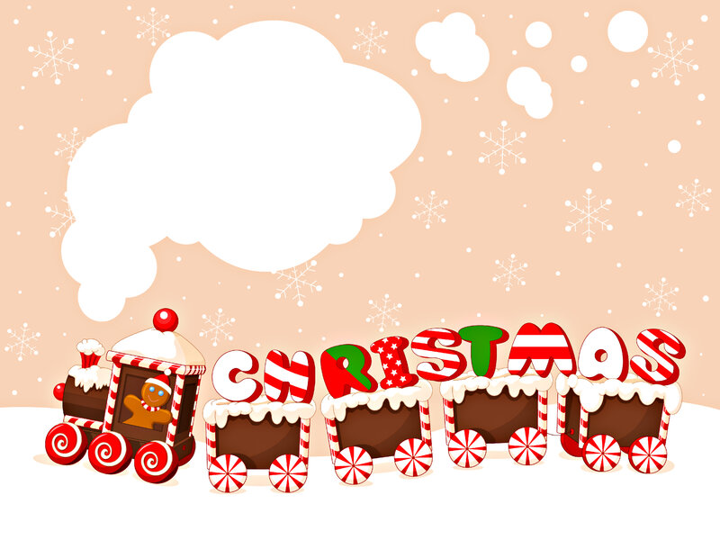 Candy Train with Gingerbread Man