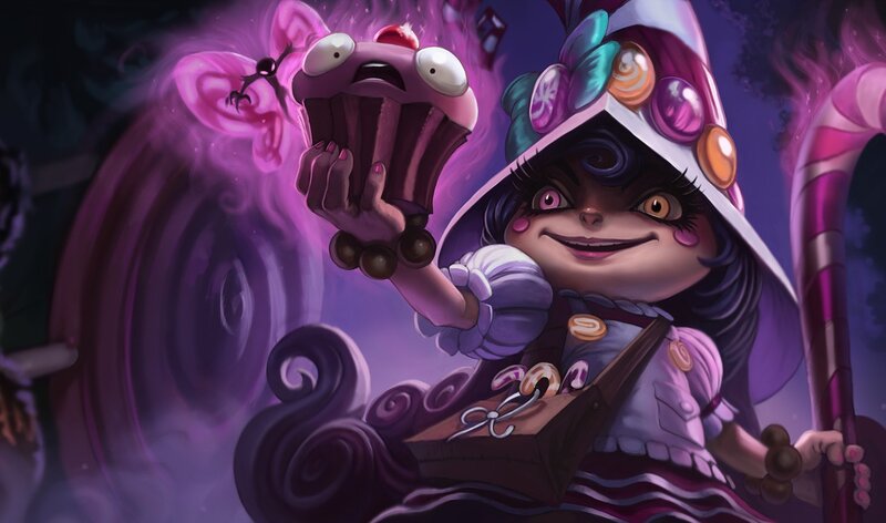 candy witch with cupcake