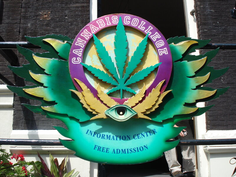 Cannabis College sign