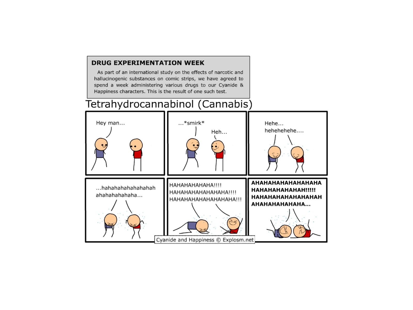 Cannabis comic experiment