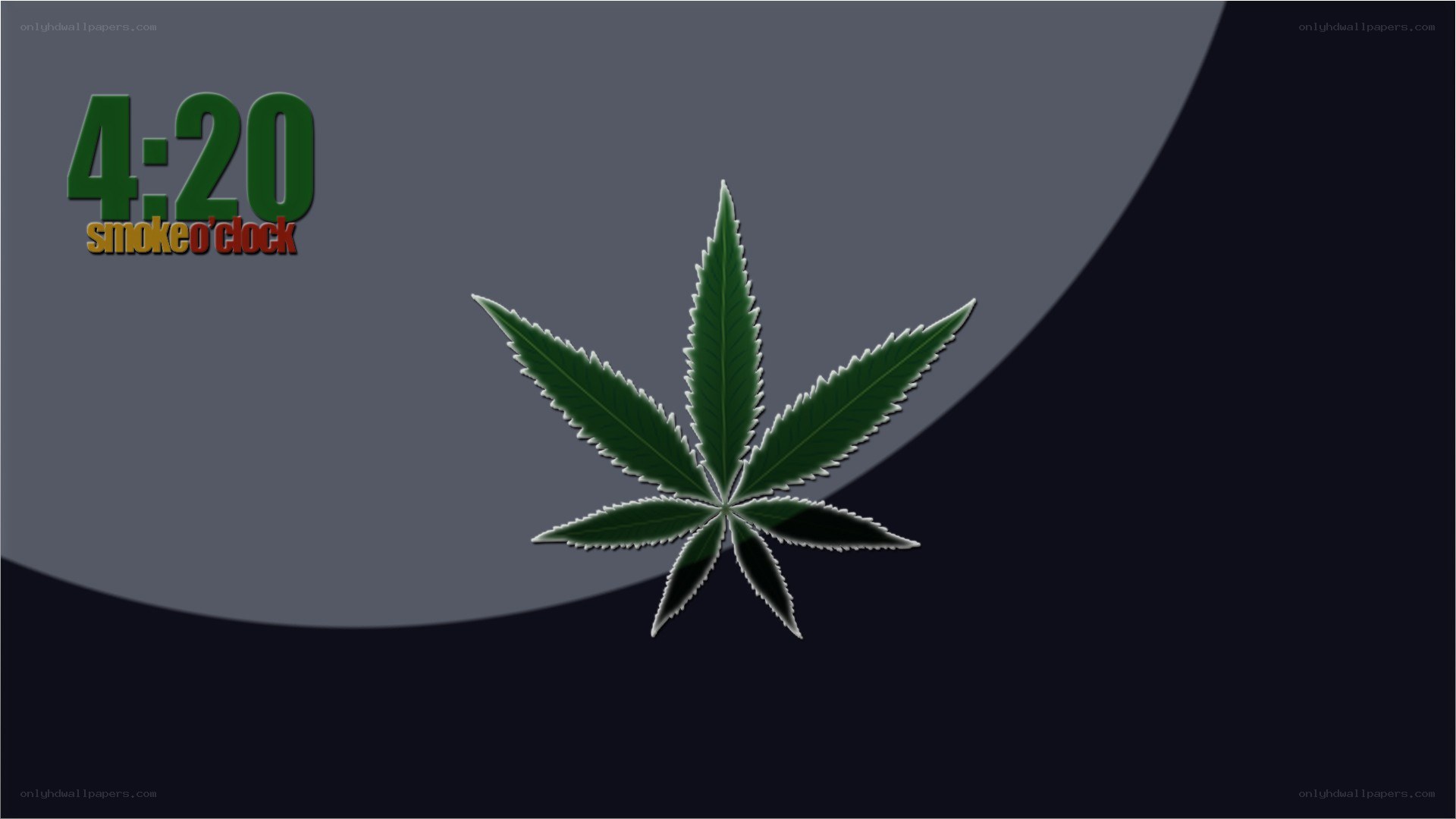 cannabis leaf clock display