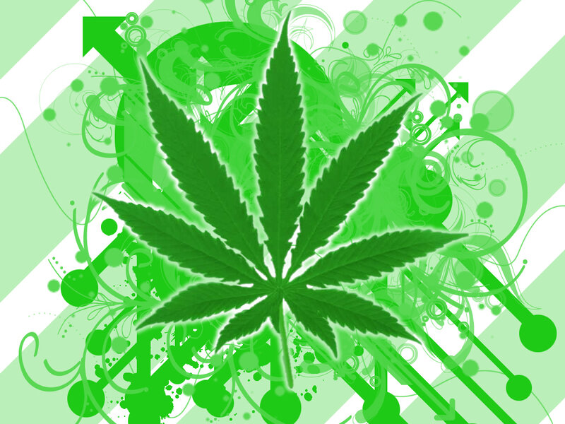 Cannabis Leaf — Green, Vibrant
