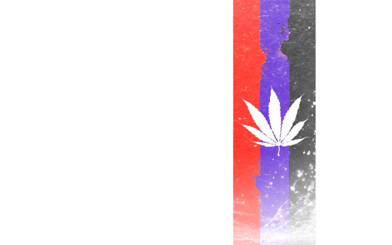 cannabis leaf on striped background