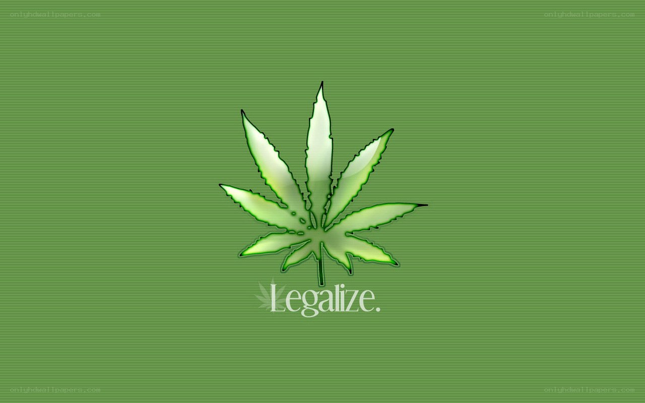 cannabis leaf with legalize text