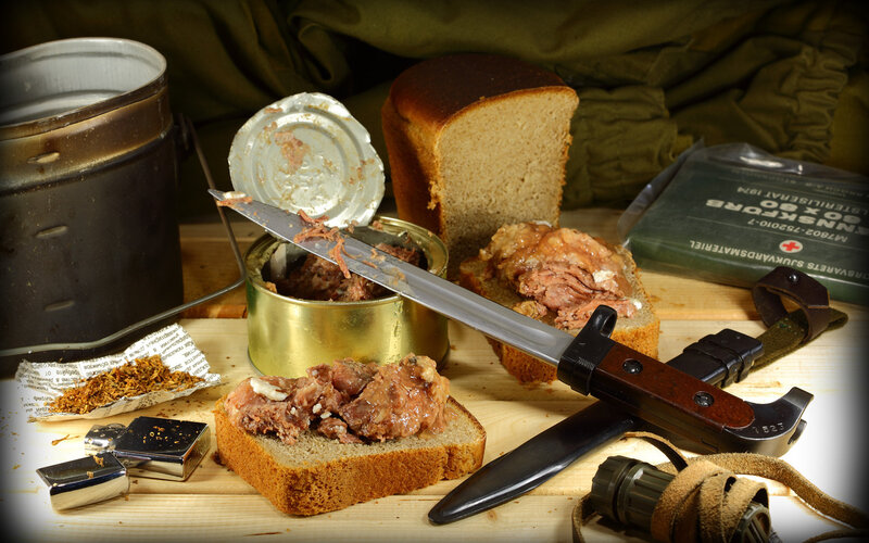 Canned Meat on Bread