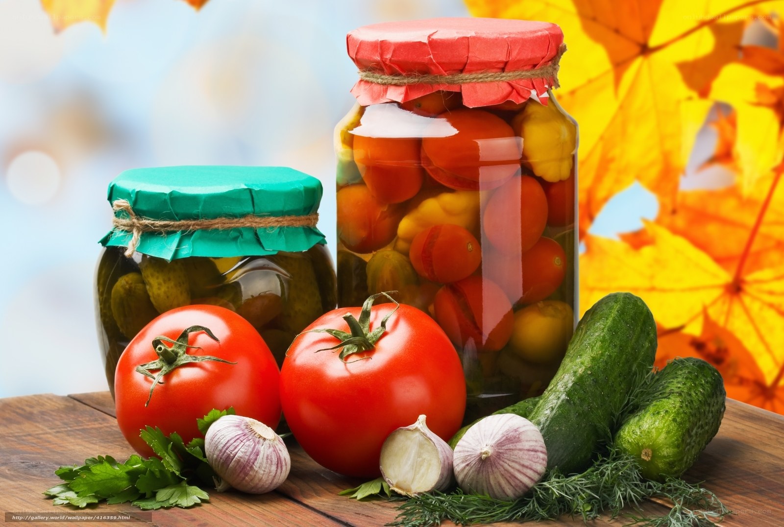 Canned vegetables and fresh produce