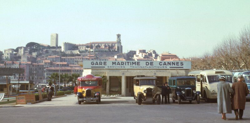 Cannes Maritime Station in the 1950s