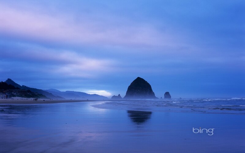 Cannon Beach at dusk