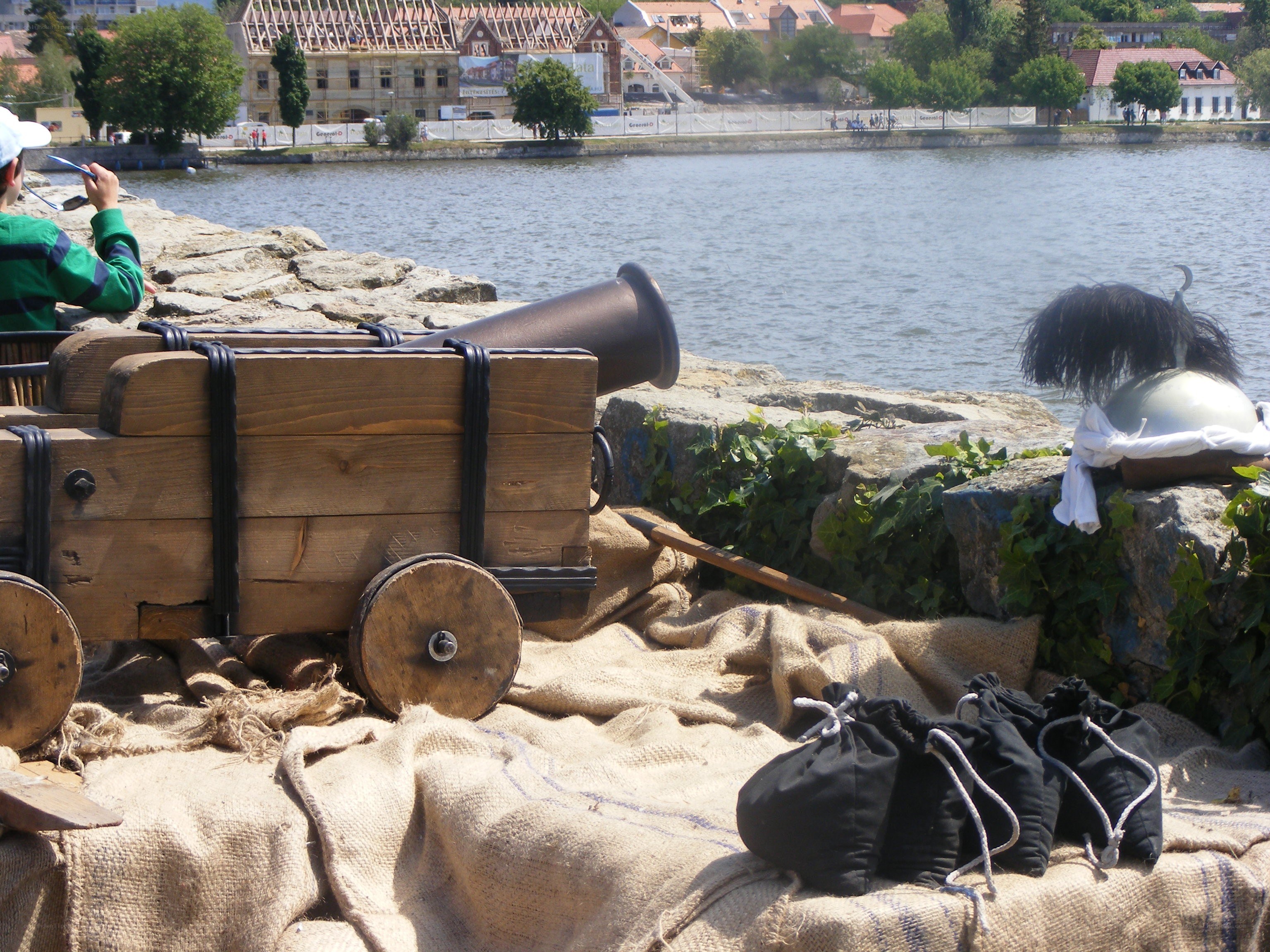Cannon by the riverbank