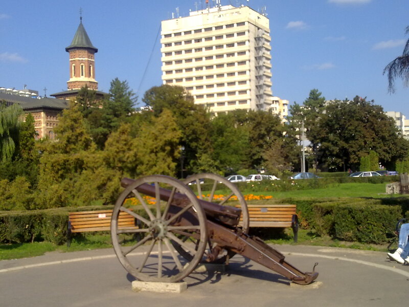 Cannon in city park
