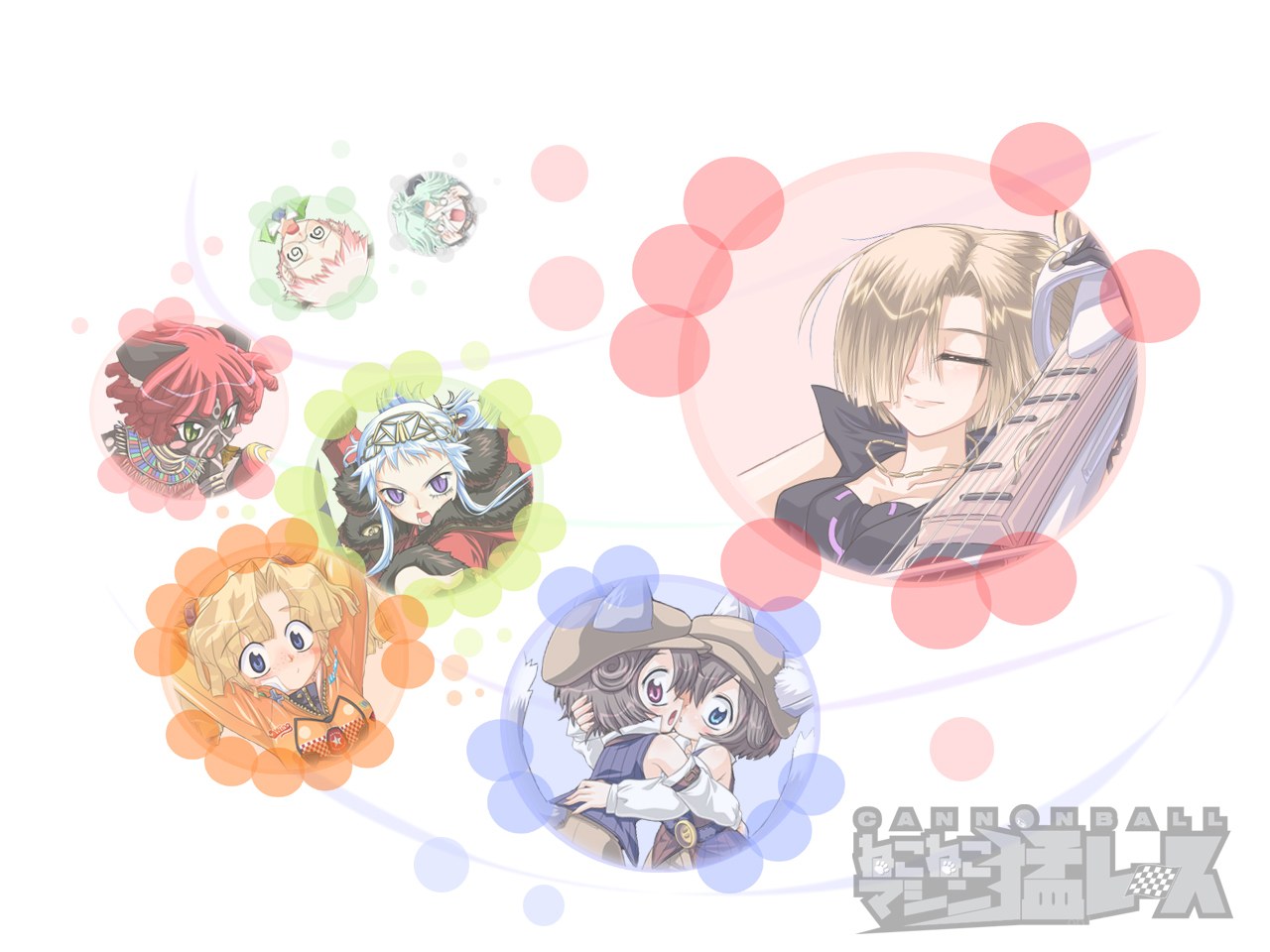 Cannonball characters collage