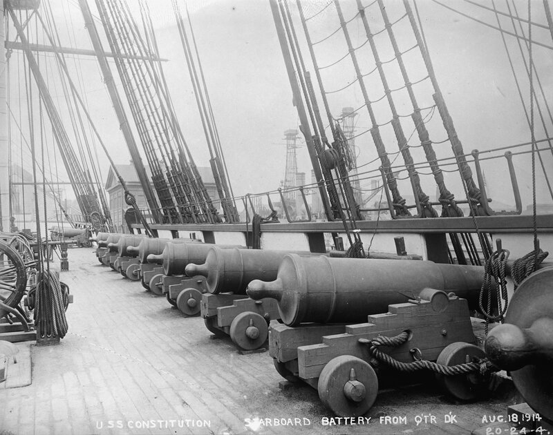 Cannons on USS Constitution