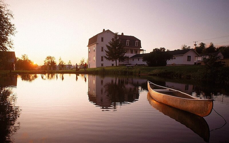 Canoe on a Pond
