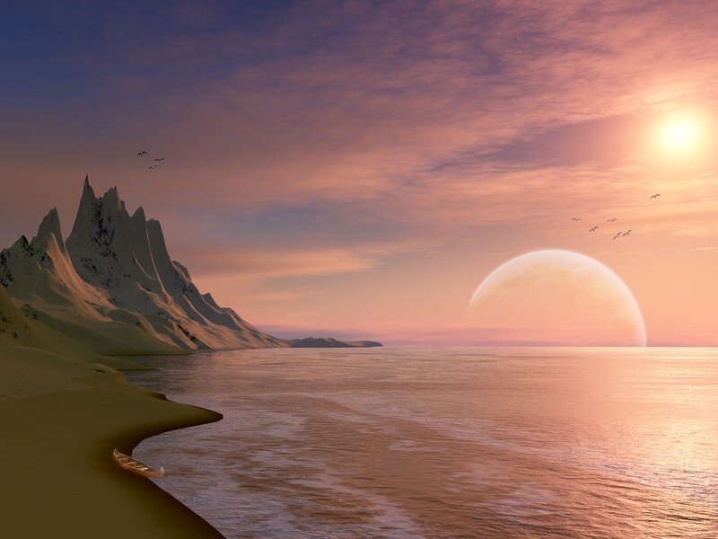 Canoe on Alien Shore