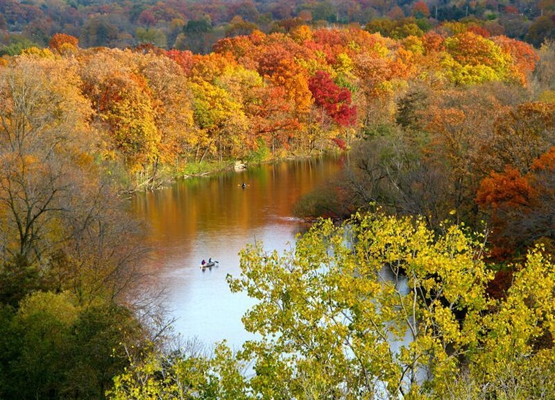 Canoe on River