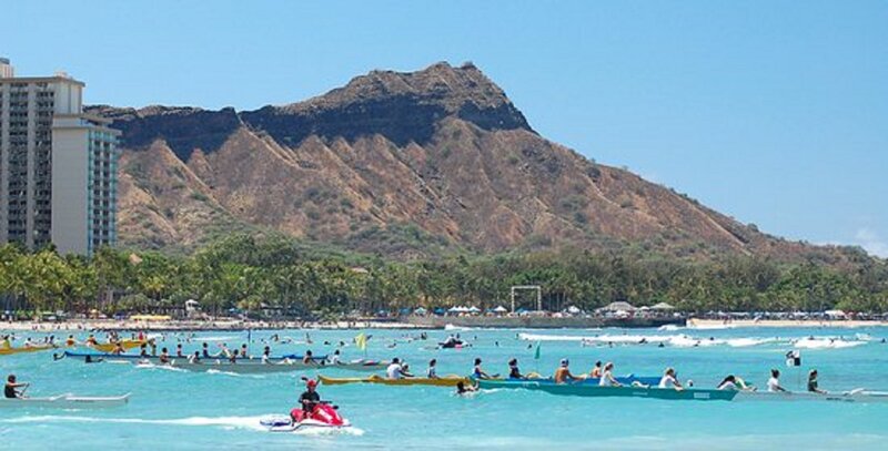 Canoeing at Waikiki Beach