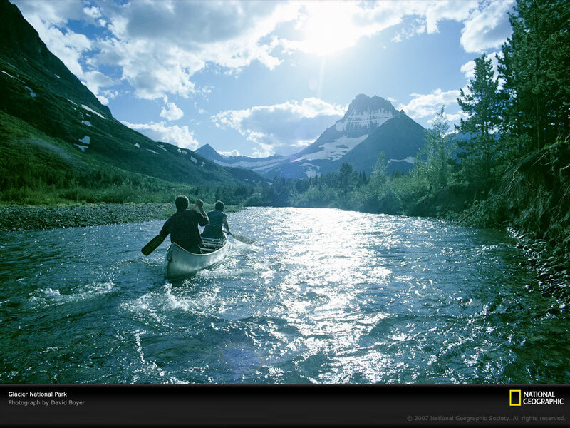 Canoeing in Glacier National Park