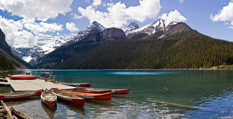 Canoes at Lake Dock