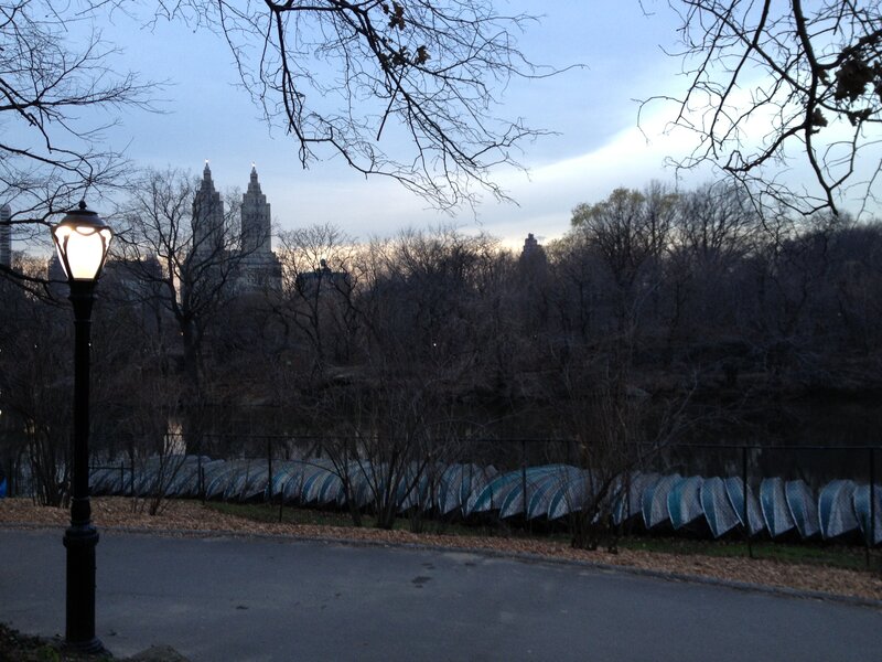 Canoes in Central Park