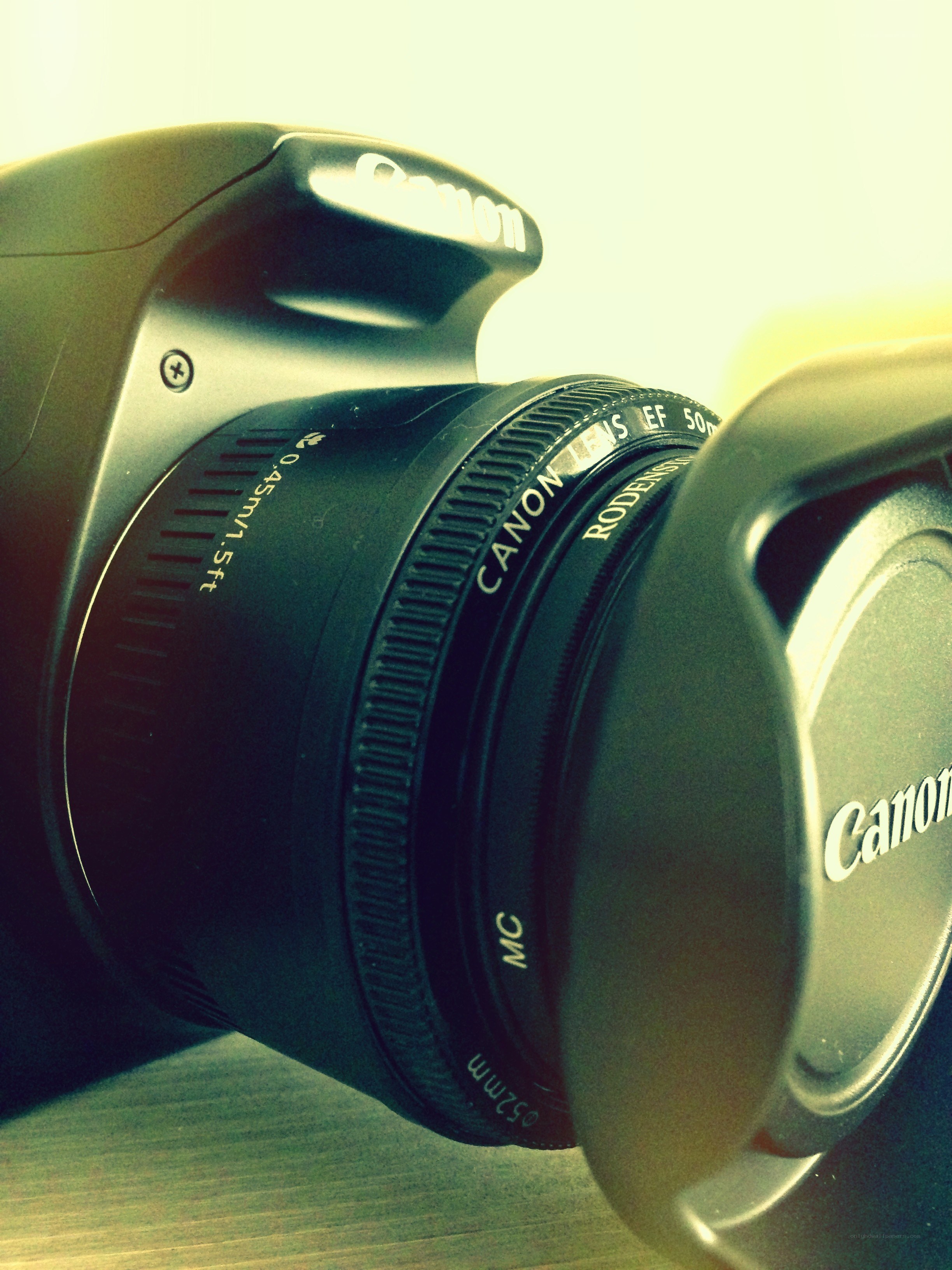 Canon camera with lens