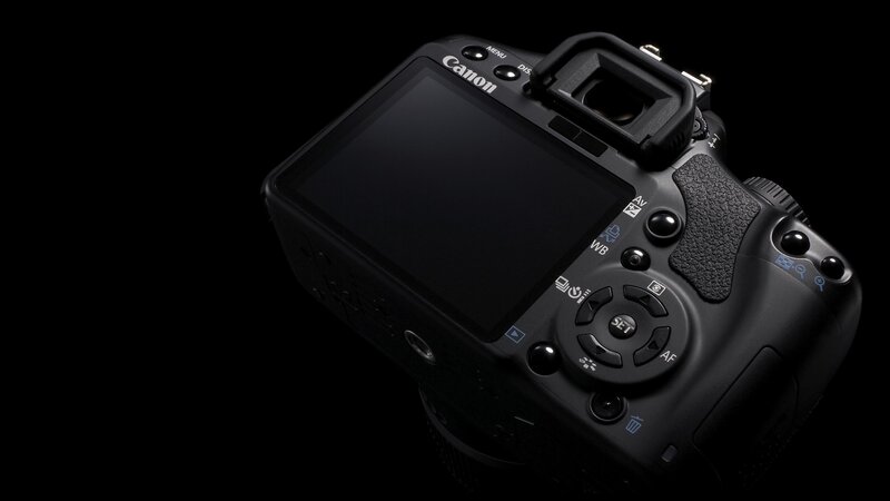 Canon DSLR camera back view