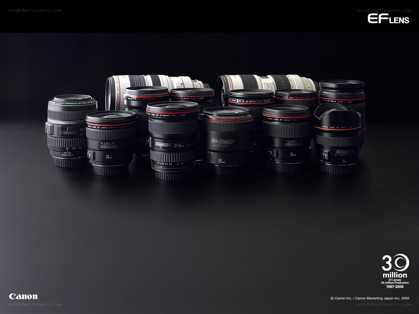Canon EF lenses collection