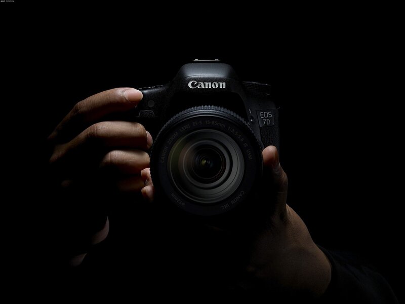 Canon EOS 7D Camera — Black, Dramatic