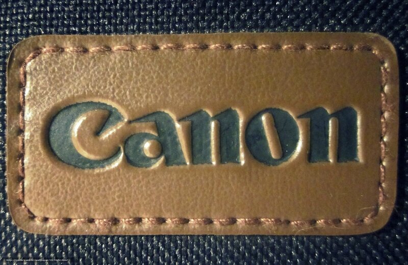 Canon leather brand label