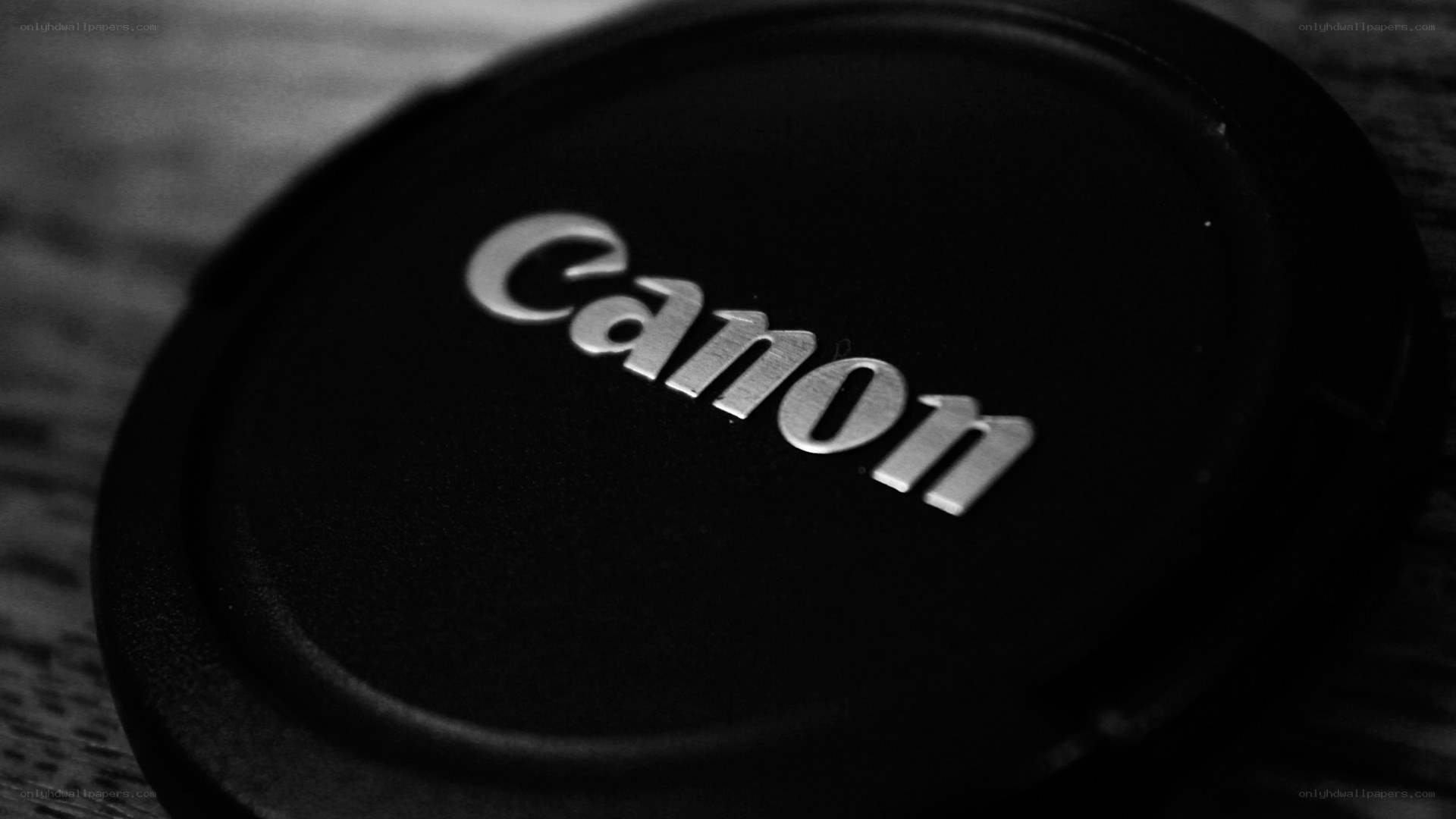 Canon lens cap close-up