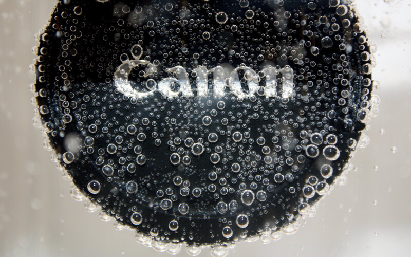Canon Lens Cap in Water