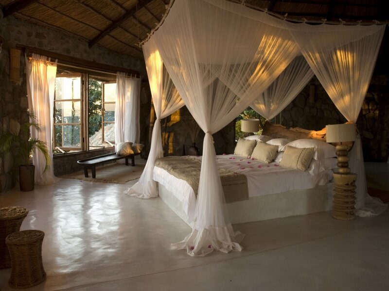Canopy Bed in Stone Room