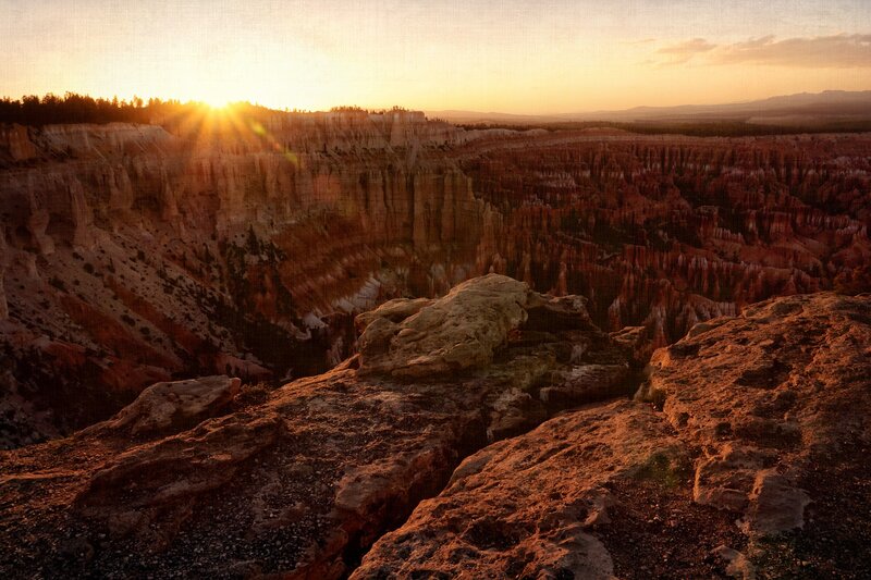 Canyon at Sunset — Orange