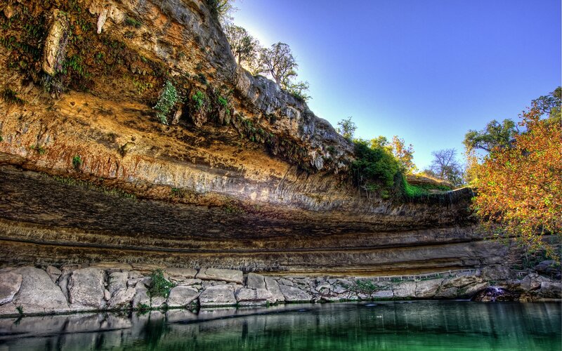 Canyon Cliff over Water