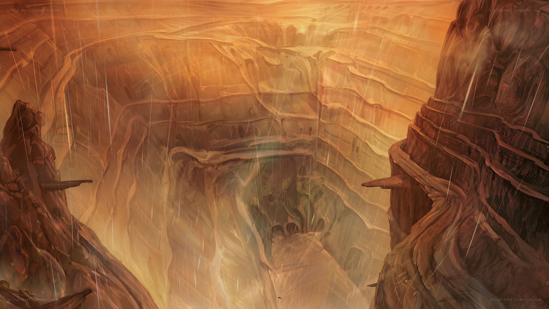 Canyon in the Rain