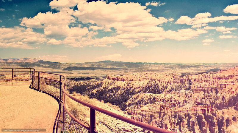Canyon Landscape View — Blue