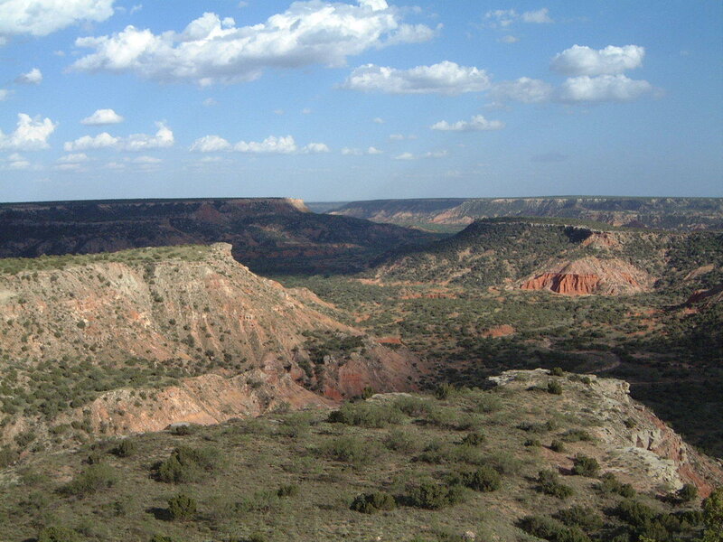 canyon landscape with blue sky