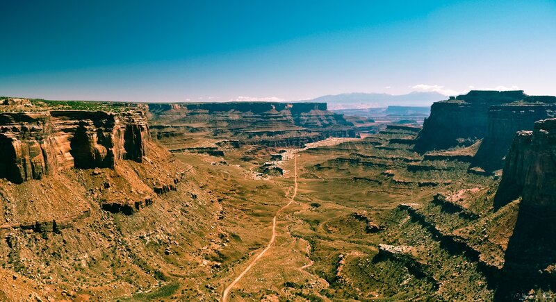 Canyon landscape with dirt path