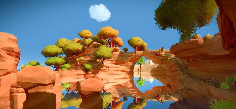 Canyon Landscape with Trees