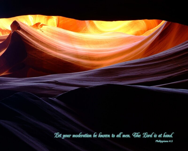 Canyon light and scripture