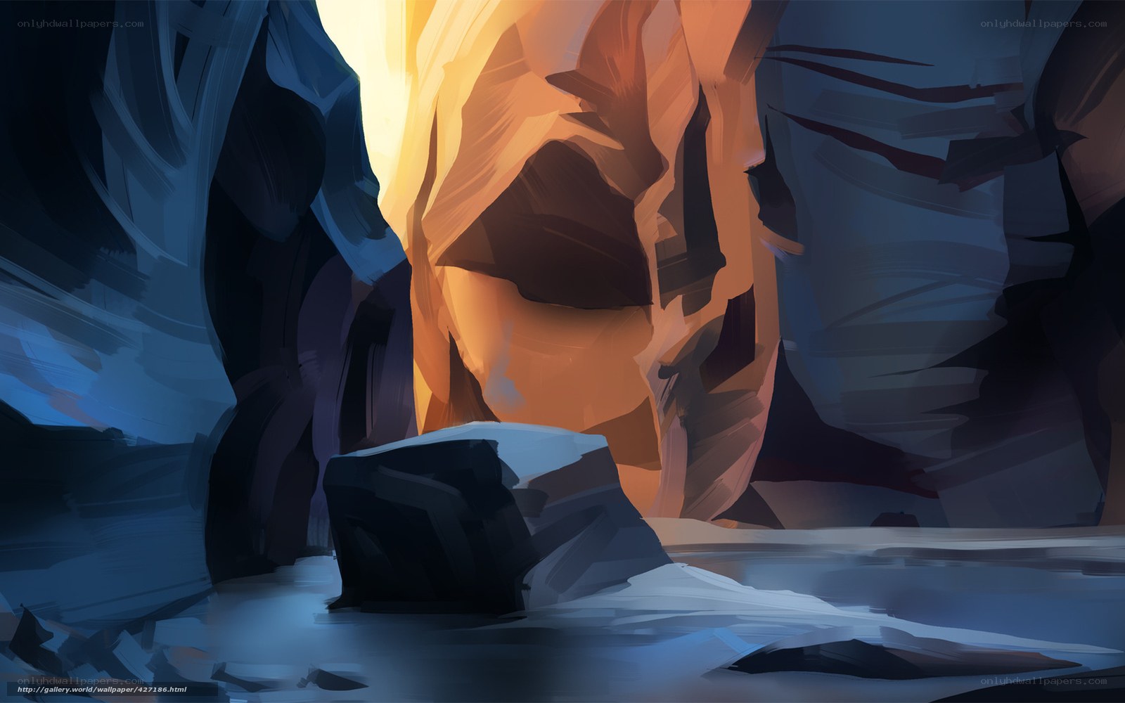 canyon light and shadow