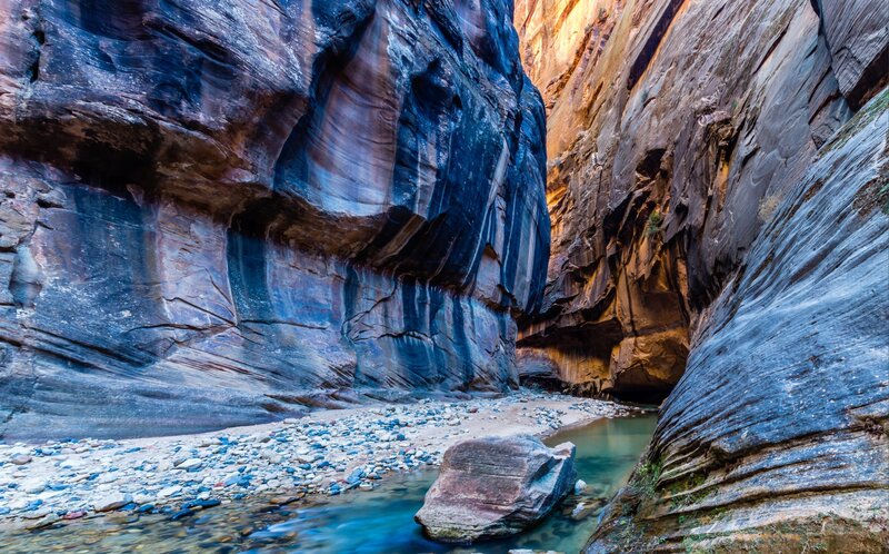 Canyon River and Rocks