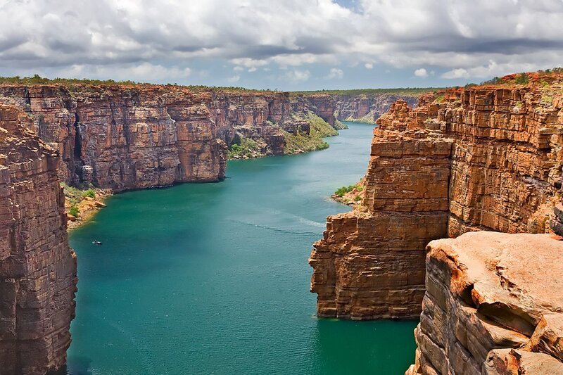 Canyon river landscape