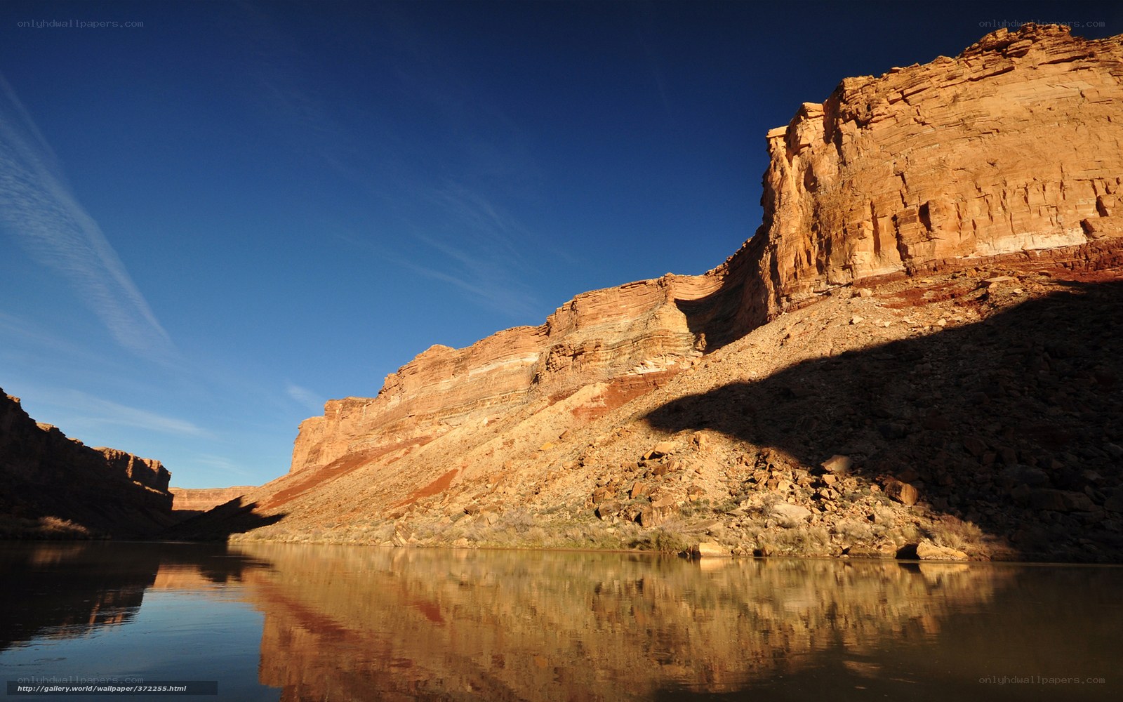 Canyon river reflection