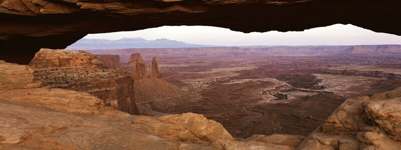 Canyon view from rock shelter